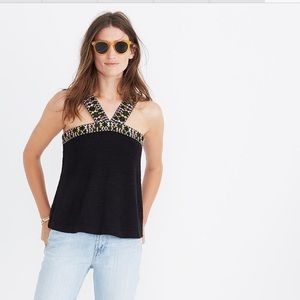 🌻Madewell Swing Shift Embroidered Top